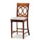 Baxton Studio Verina Grey Upholstered Walnut Brown Finished 5-Piece Wood Pub Set 172-9891-10903 - alternate 5